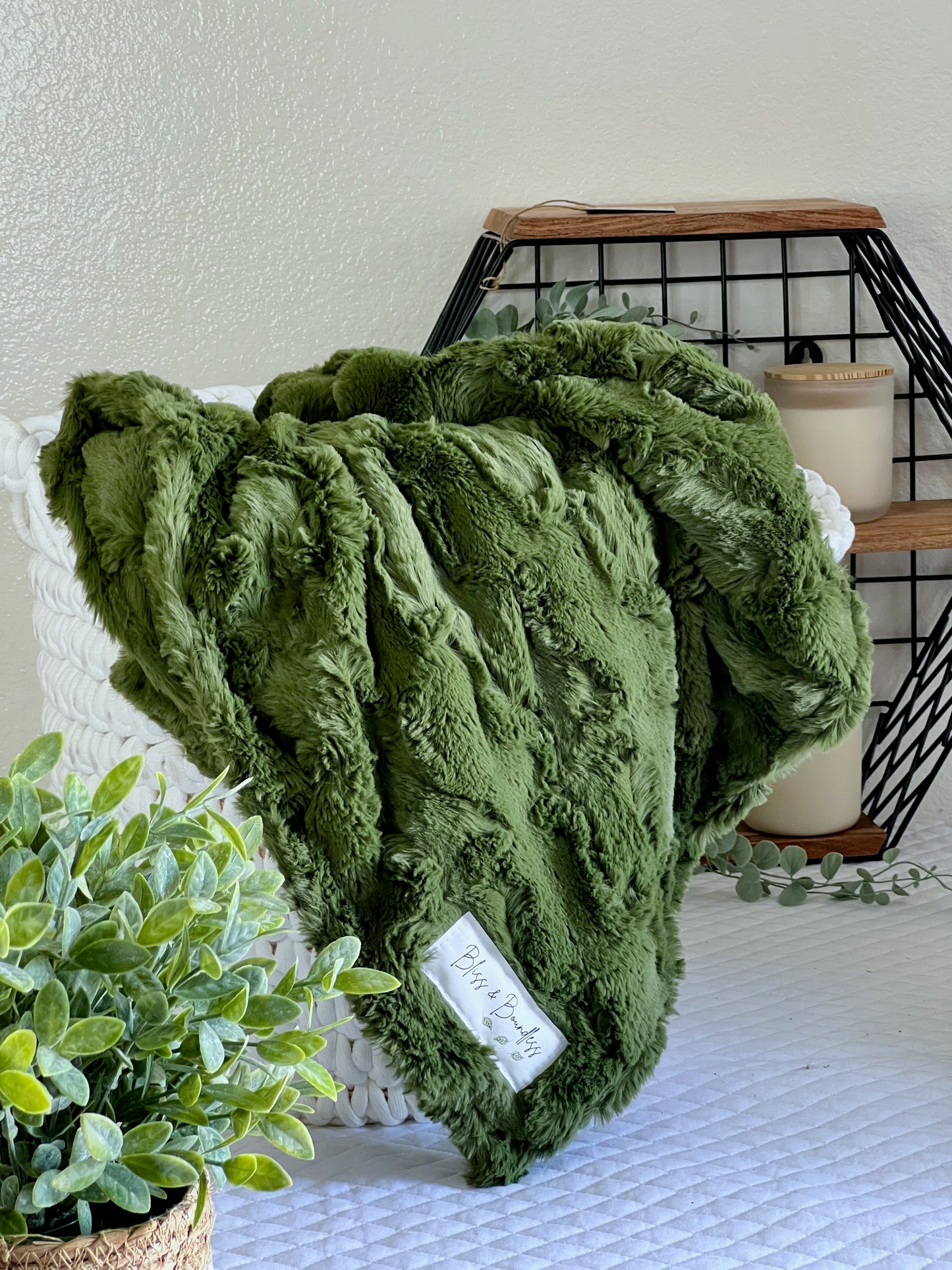 Moss Glacier Throw Blanket