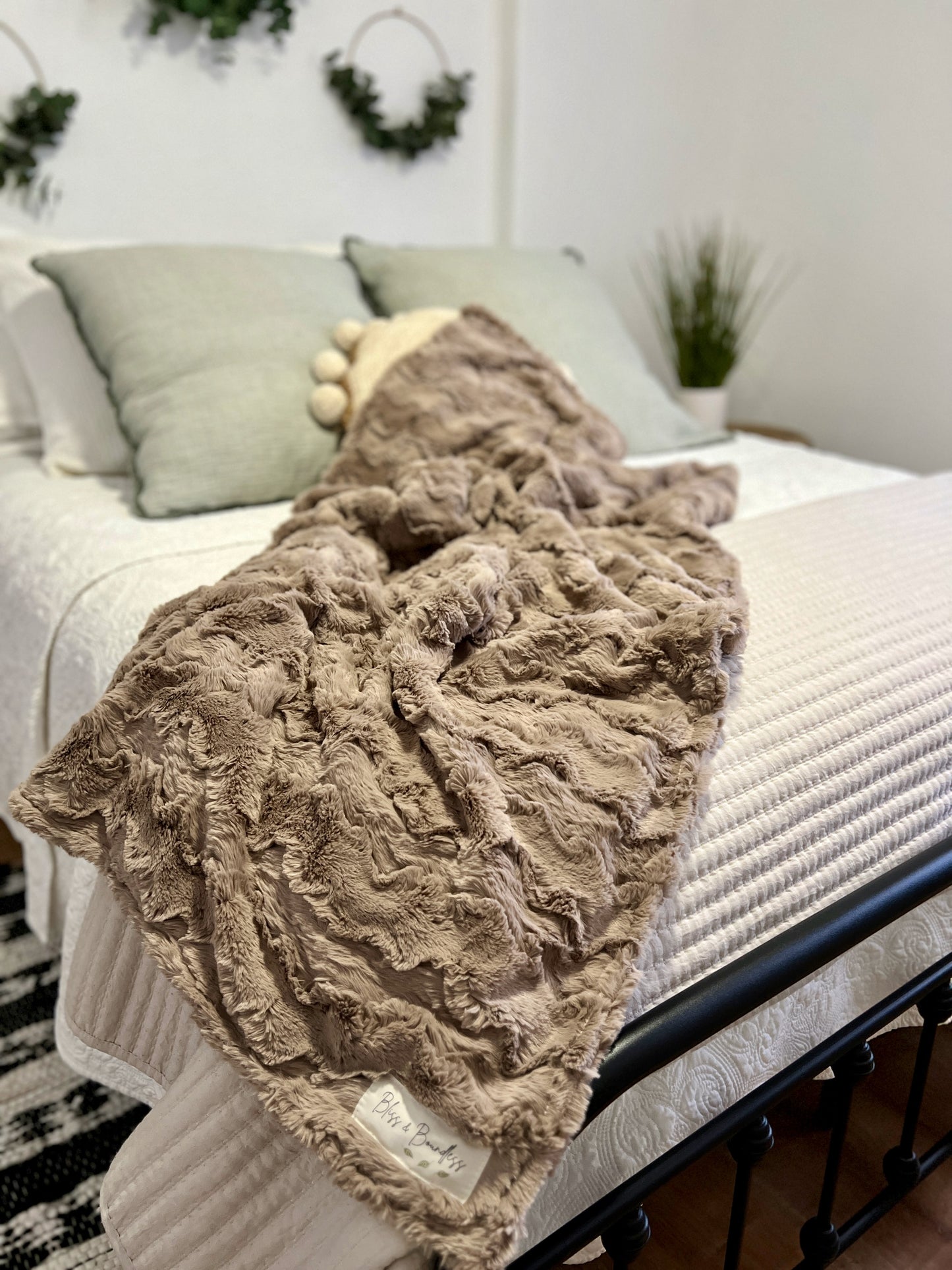 Pecan Glacier Throw Blanket