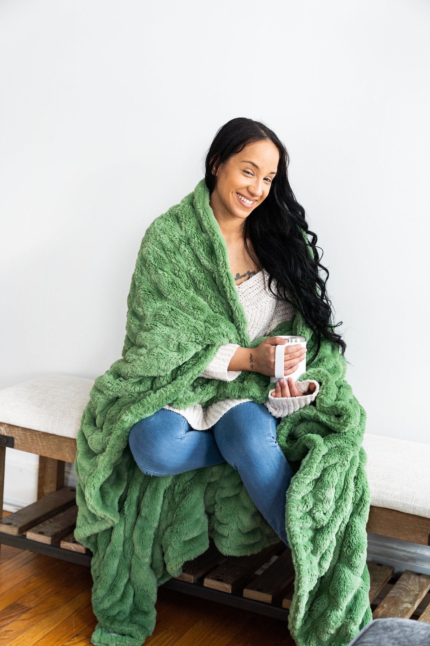 Basil Ultra Plush Milan Throw Blanket