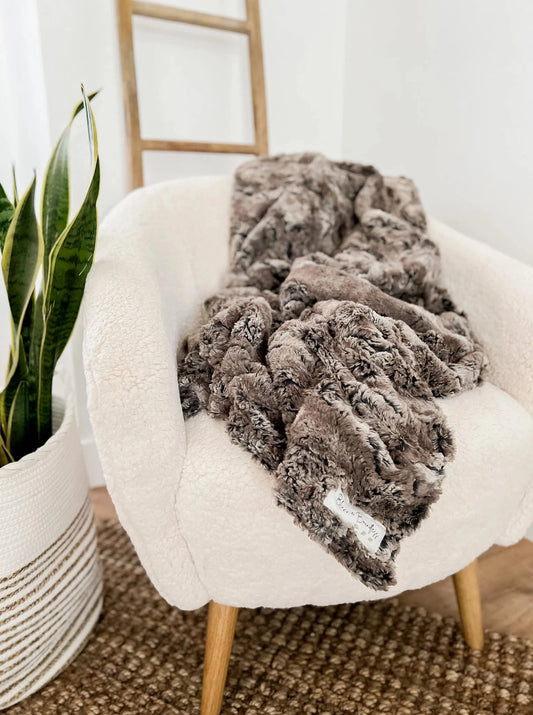 Wild Rabbit Walnut Throw Blanket