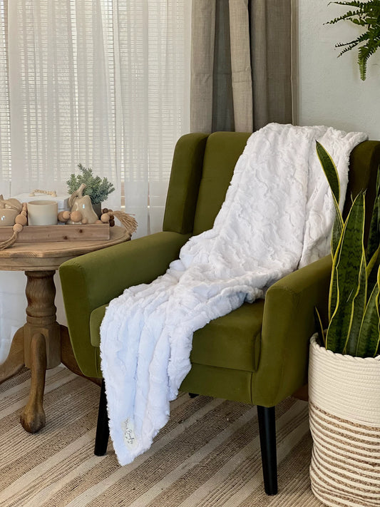 Snow Glacier Throw Blanket