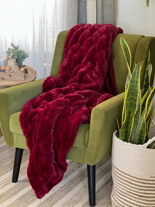 Merlot Ultra Plush Throw Blanket