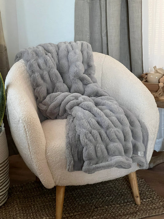 Graphite Ultra Plush Throw Blanket
