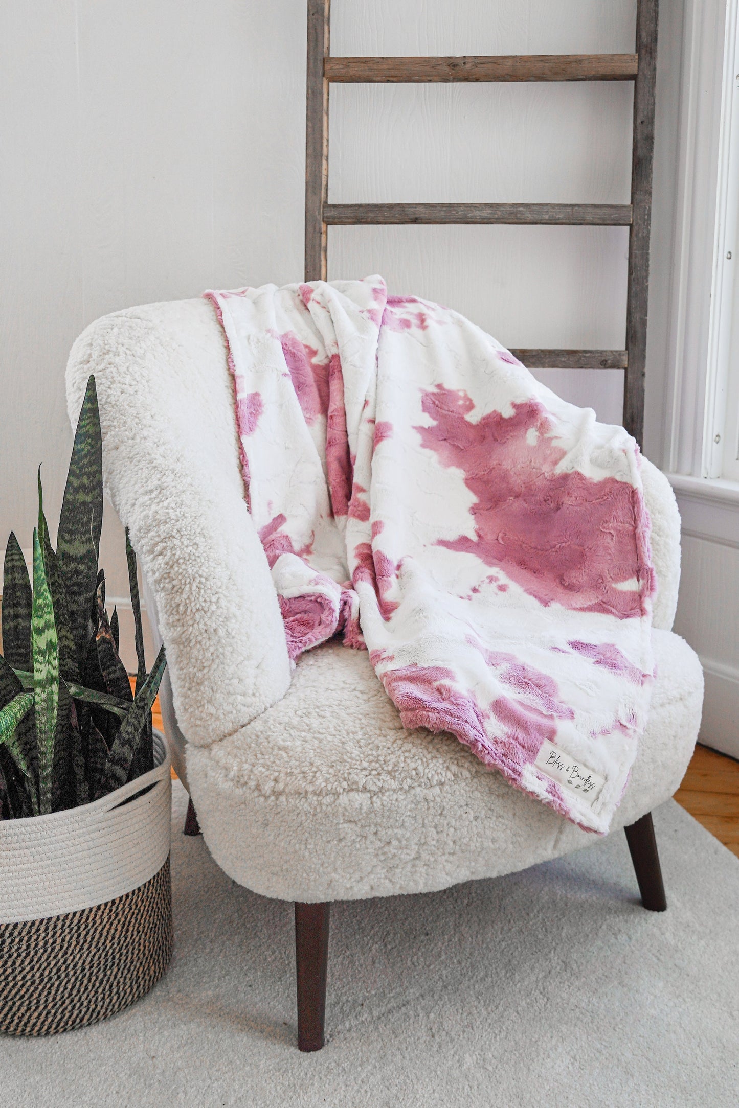 Blush Calf Throw Blanket