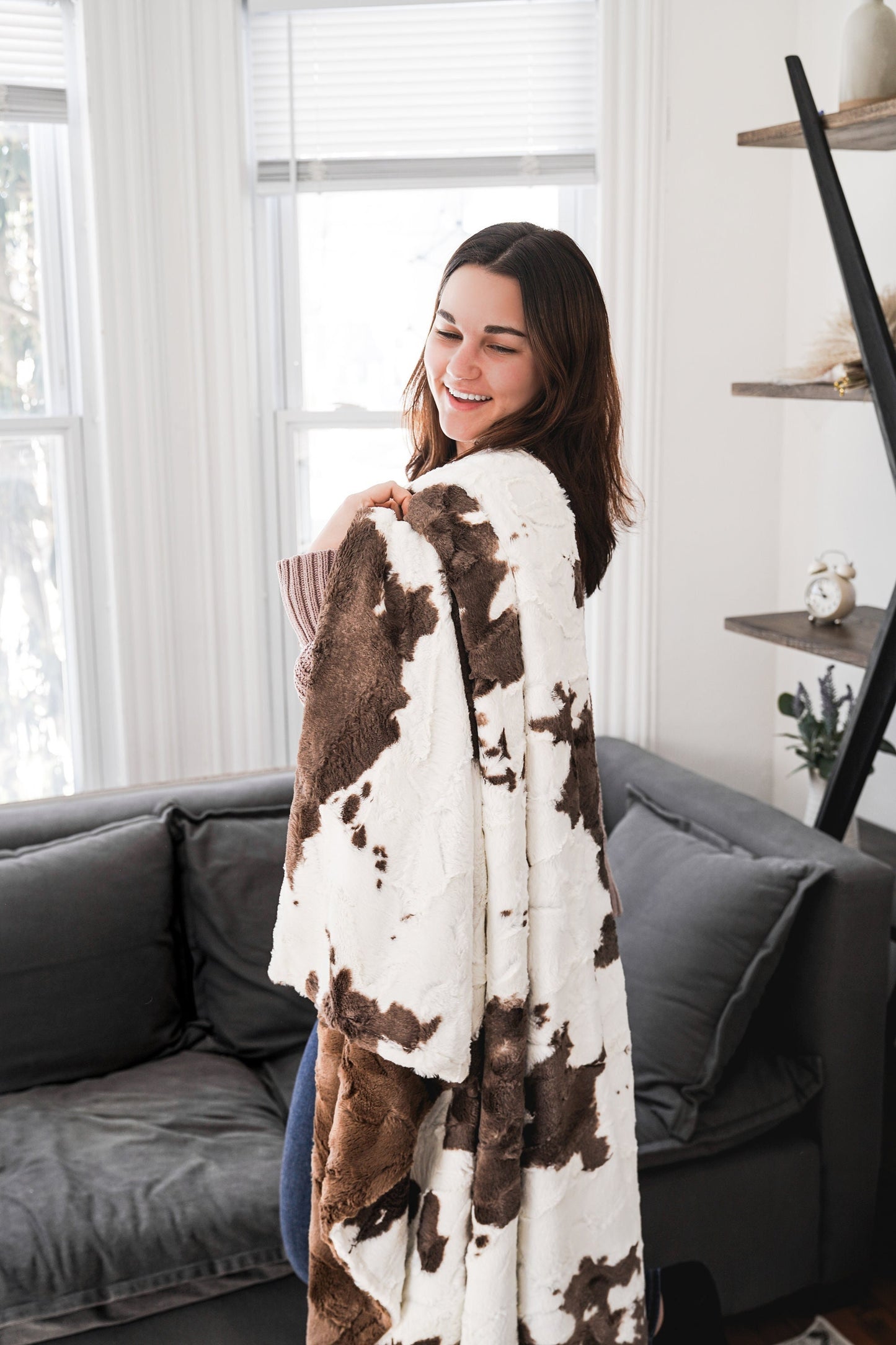 Brownie Calf Throw Blanket