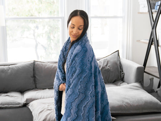 Jeans Glacier Throw Blanket