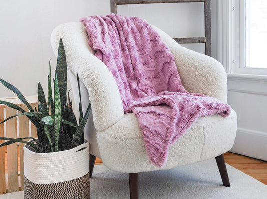 Woodrose Glacier Throw Blanket