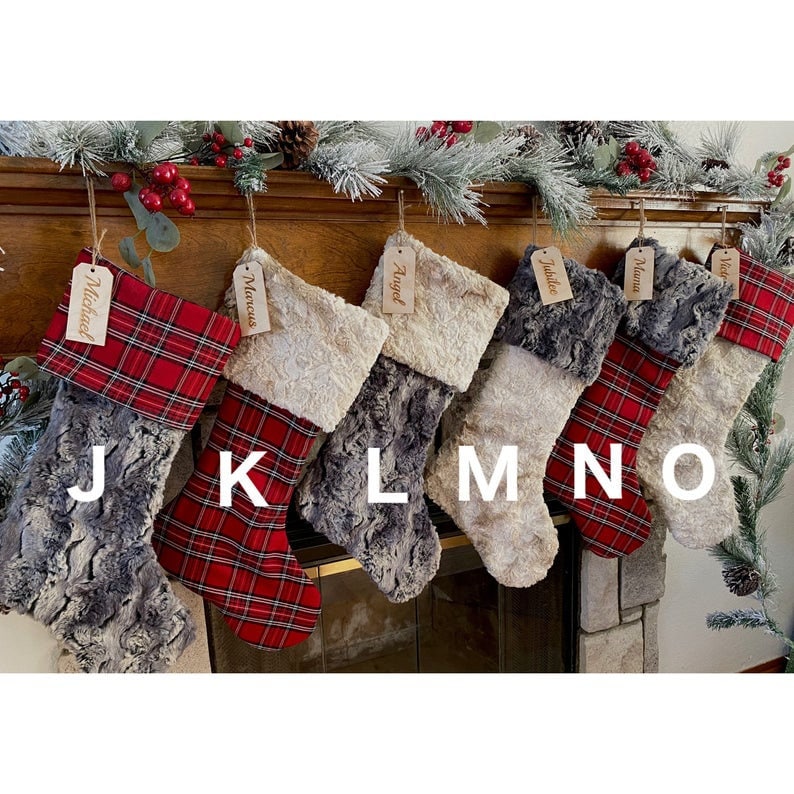 Buffalo Check Personalized Christmas Stocking