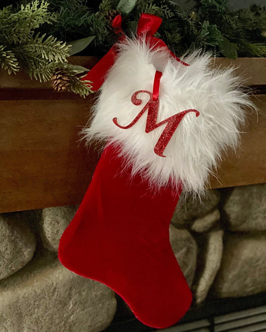 Red Velvet Personalized Christmas Stocking