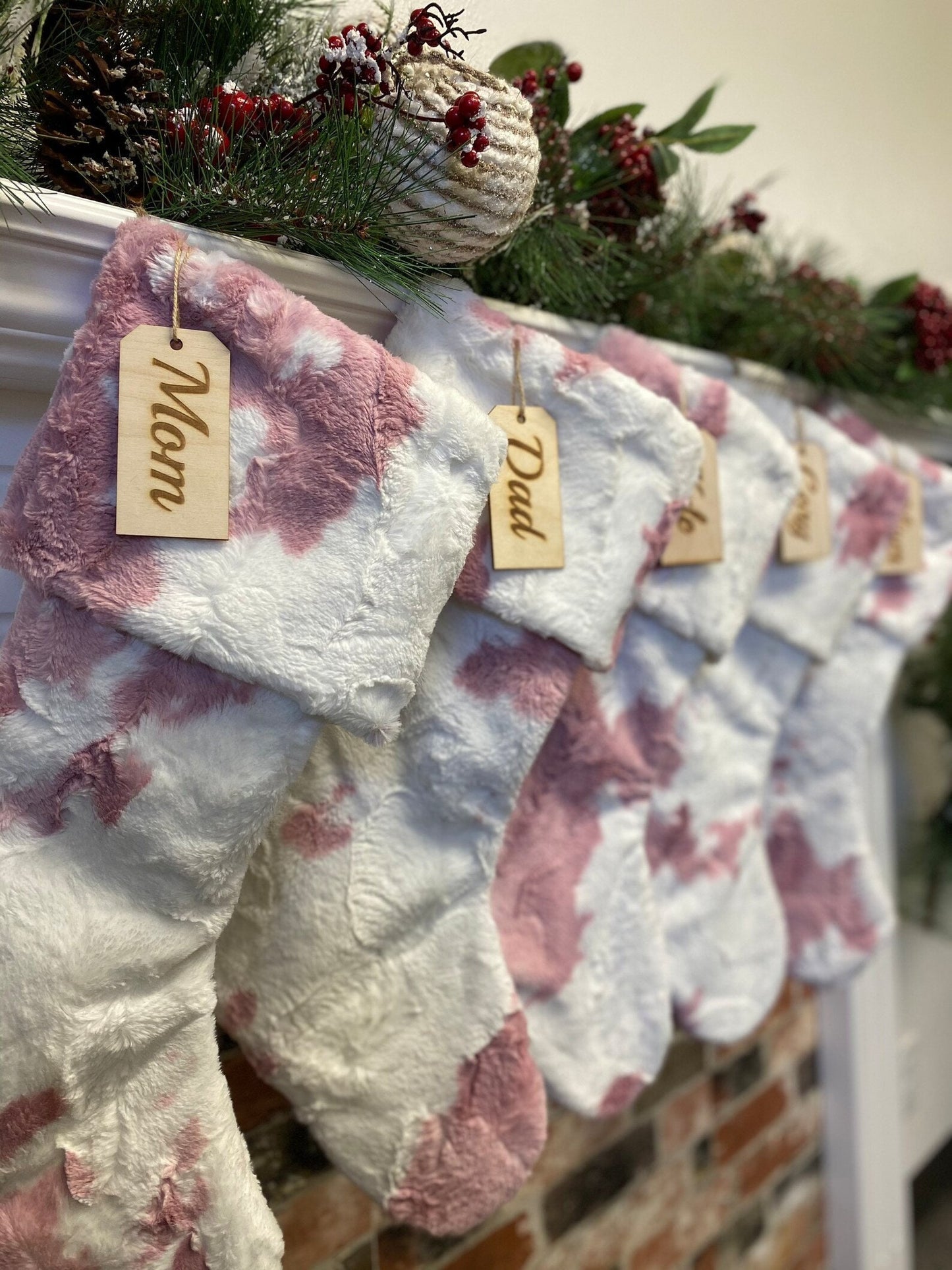 Clararose Cow Personalized Christmas Stocking