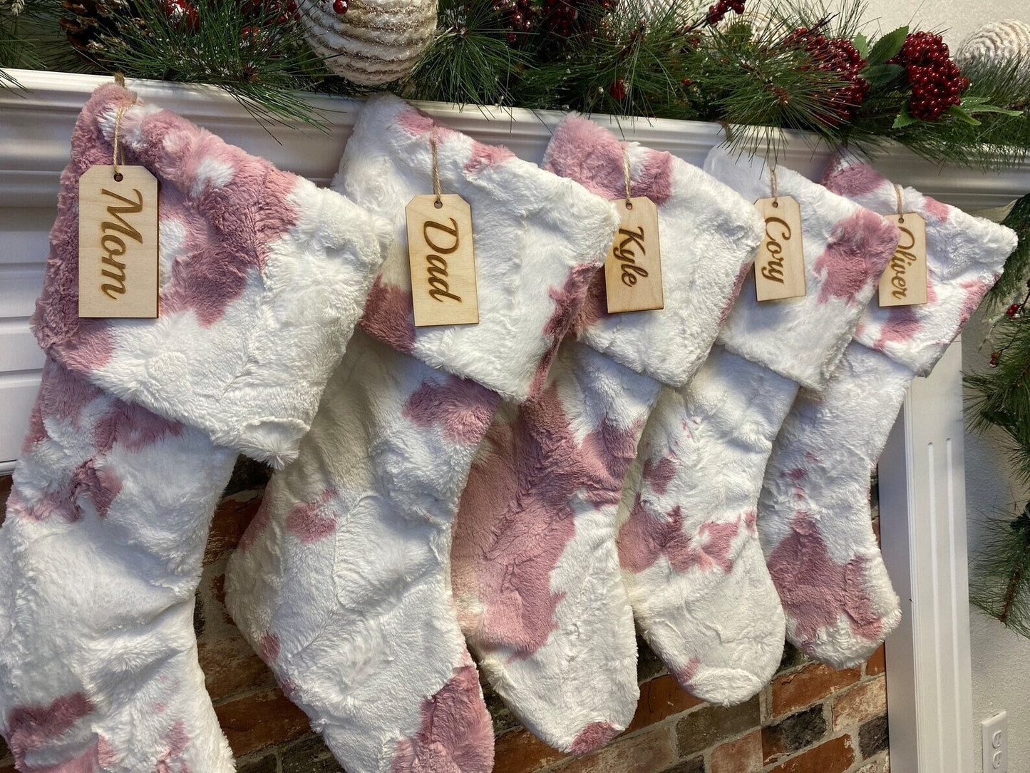 Clararose Cow Personalized Christmas Stocking