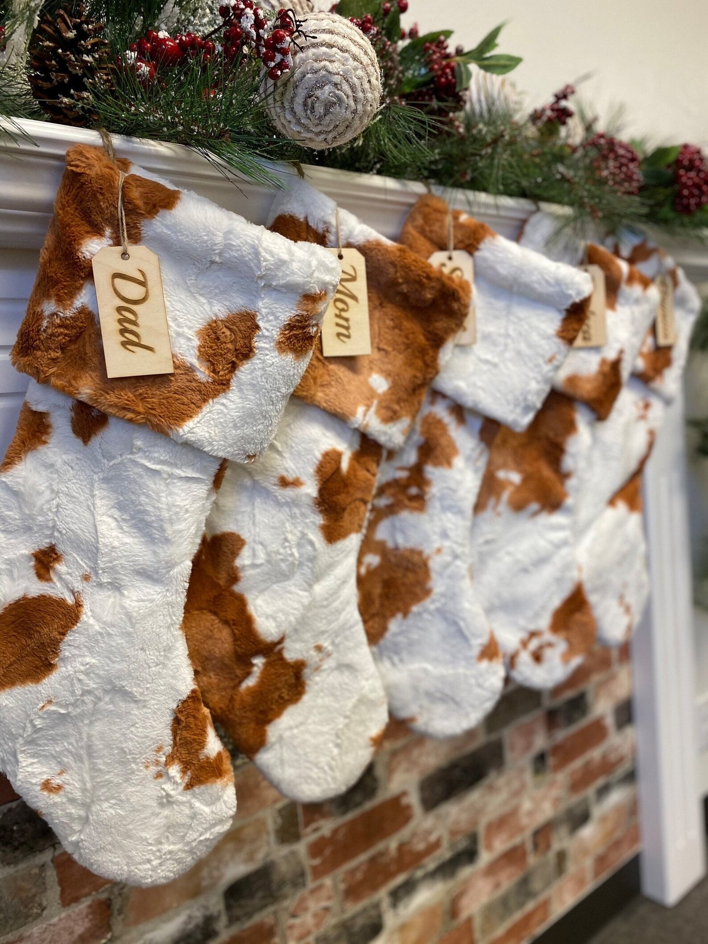 Penny Cow Personalized Christmas Stocking