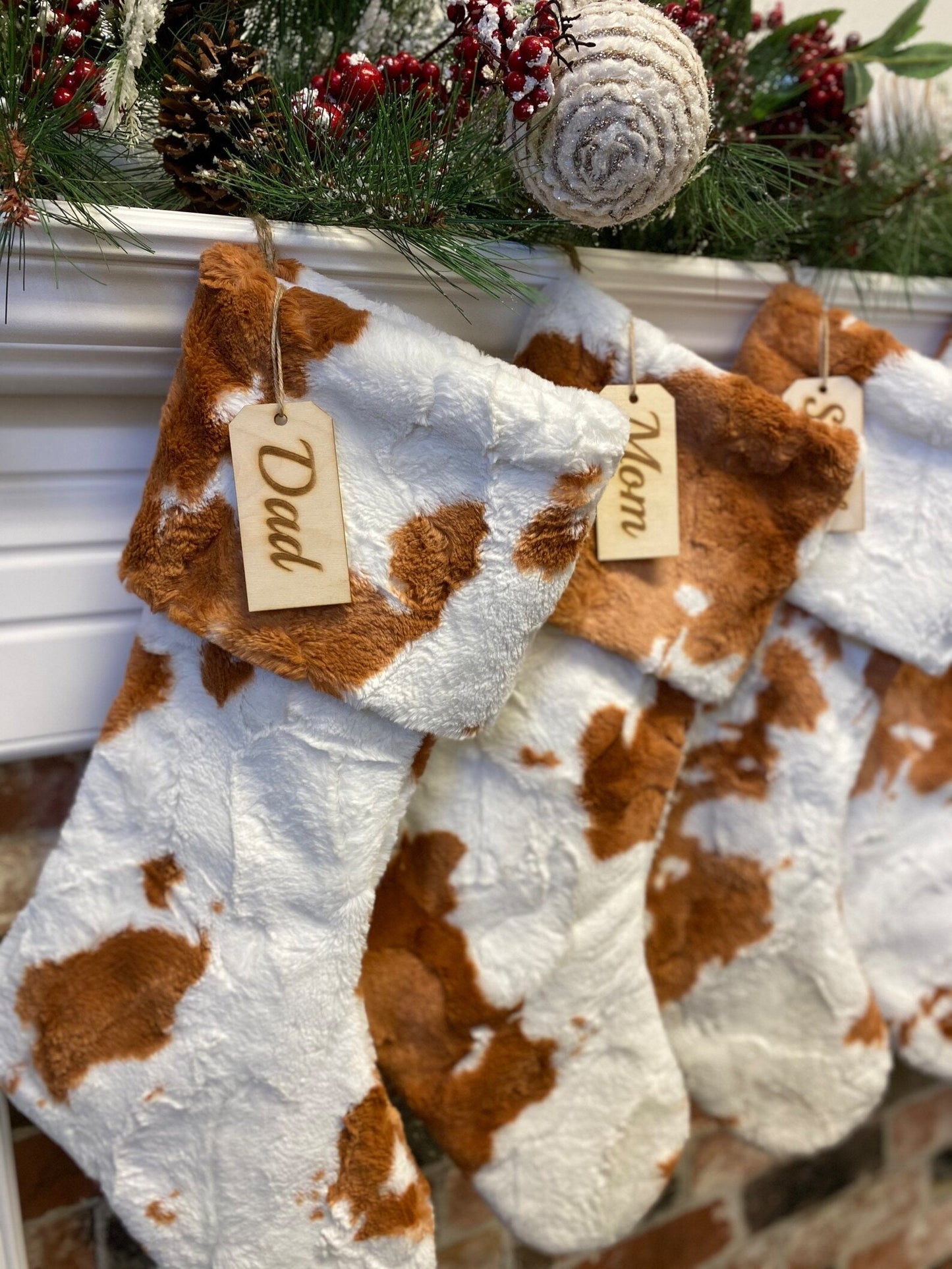 Penny Cow Personalized Christmas Stocking