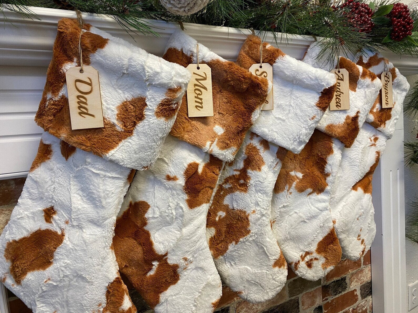 Penny Cow Personalized Christmas Stocking