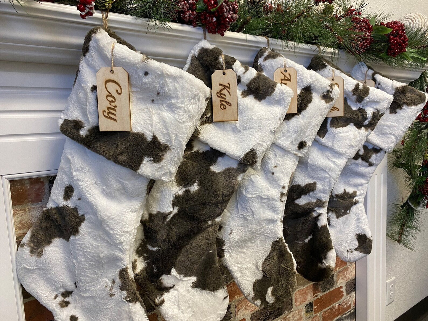 Brownie Cow Personalized Christmas Stocking