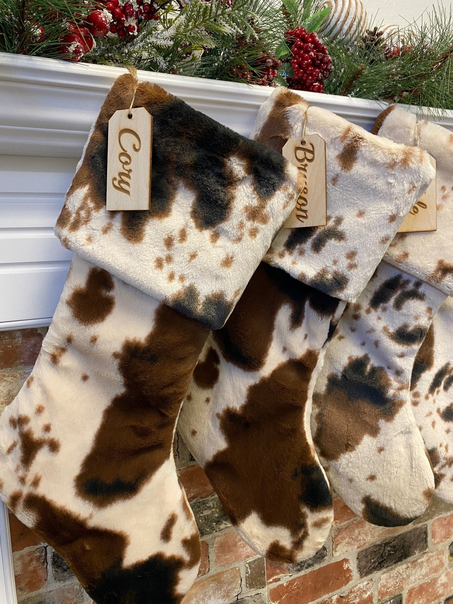 Brown Pony Personalized Christmas Stocking