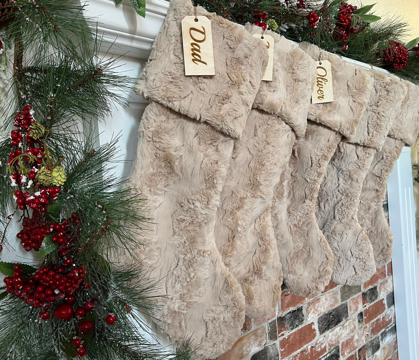 Latte Glacier Personalized Christmas Stocking