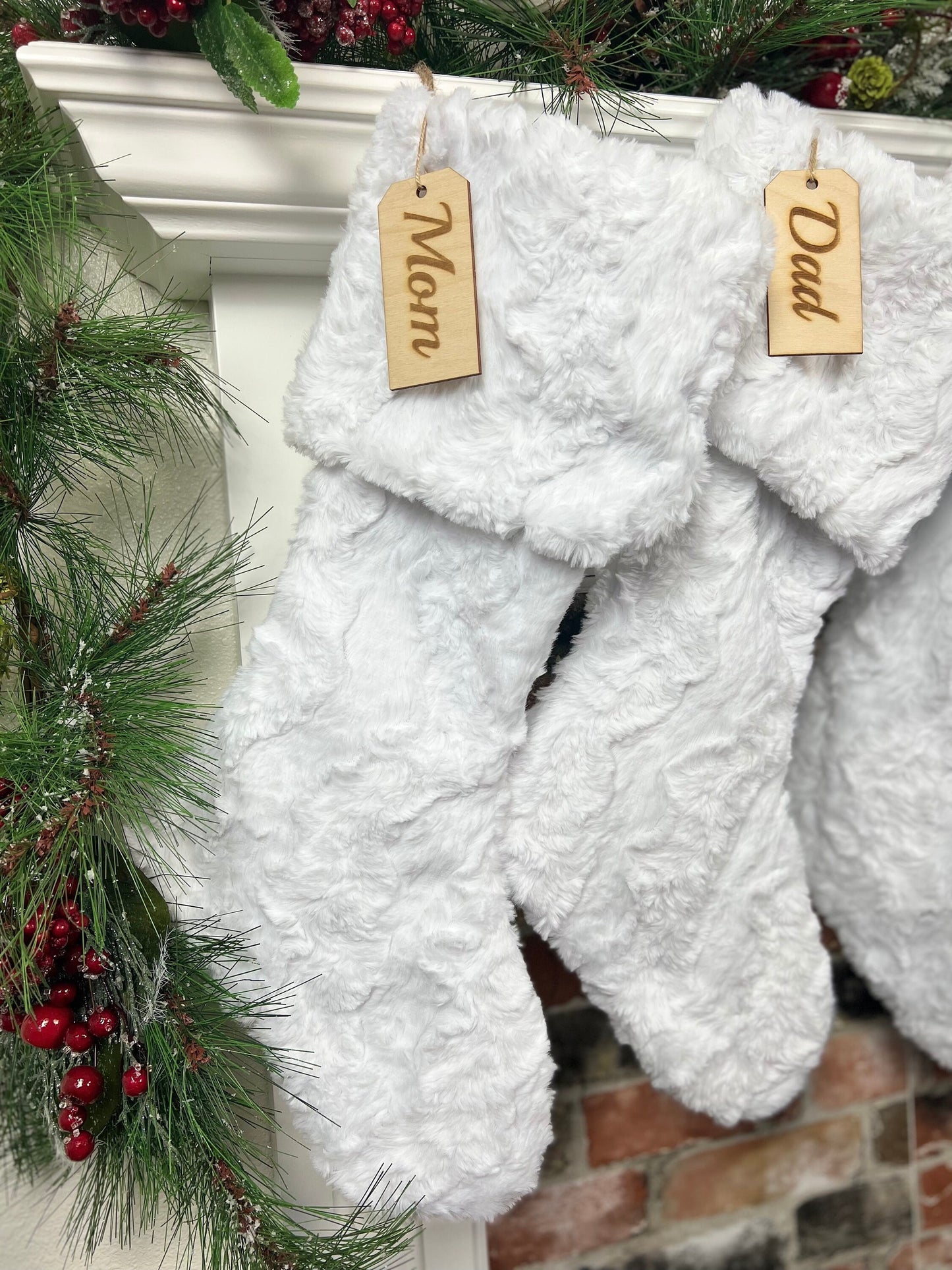 White Glacier Personalized Christmas Stocking