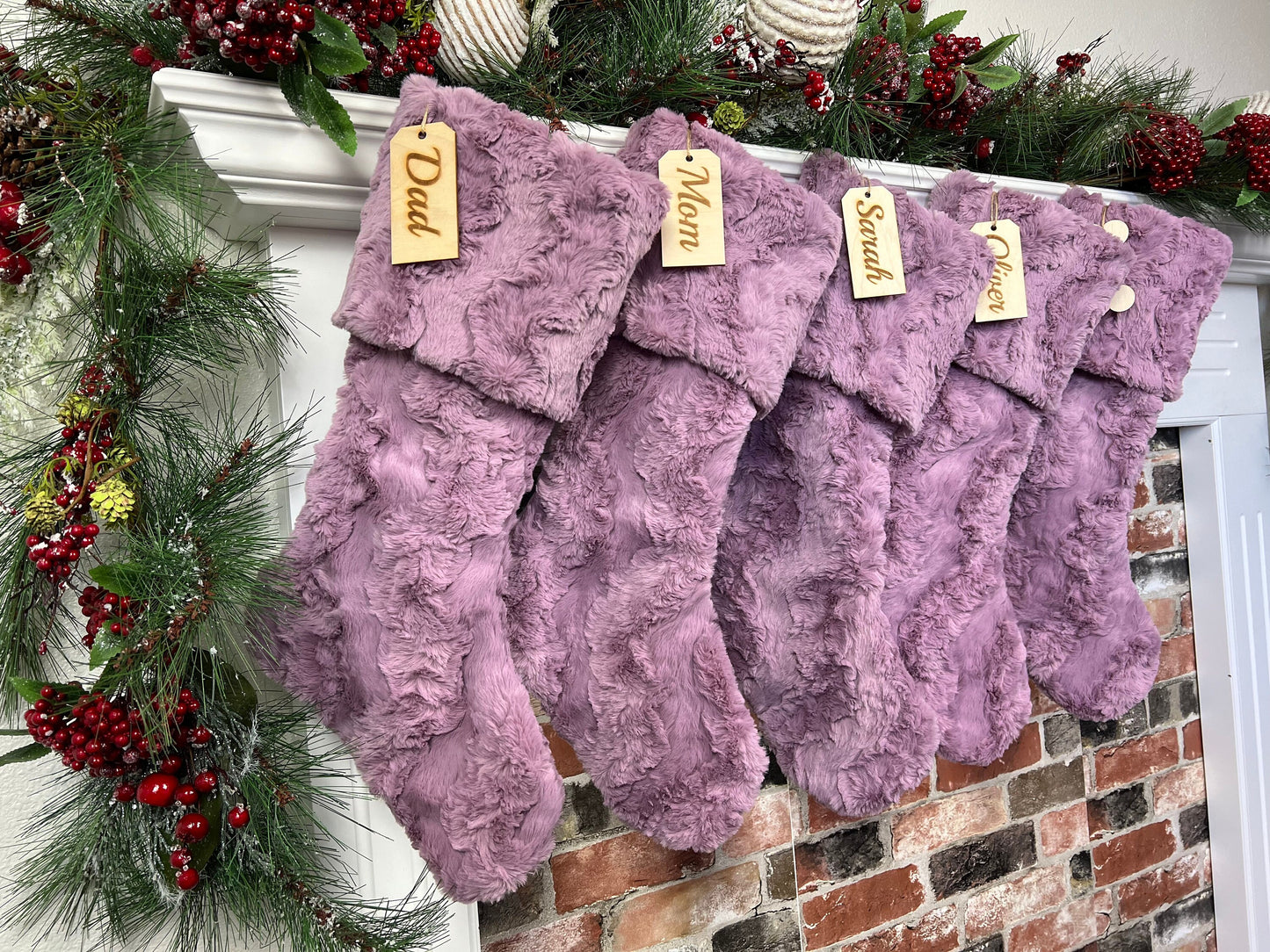 Berry Glacier Personalized Christmas Stocking