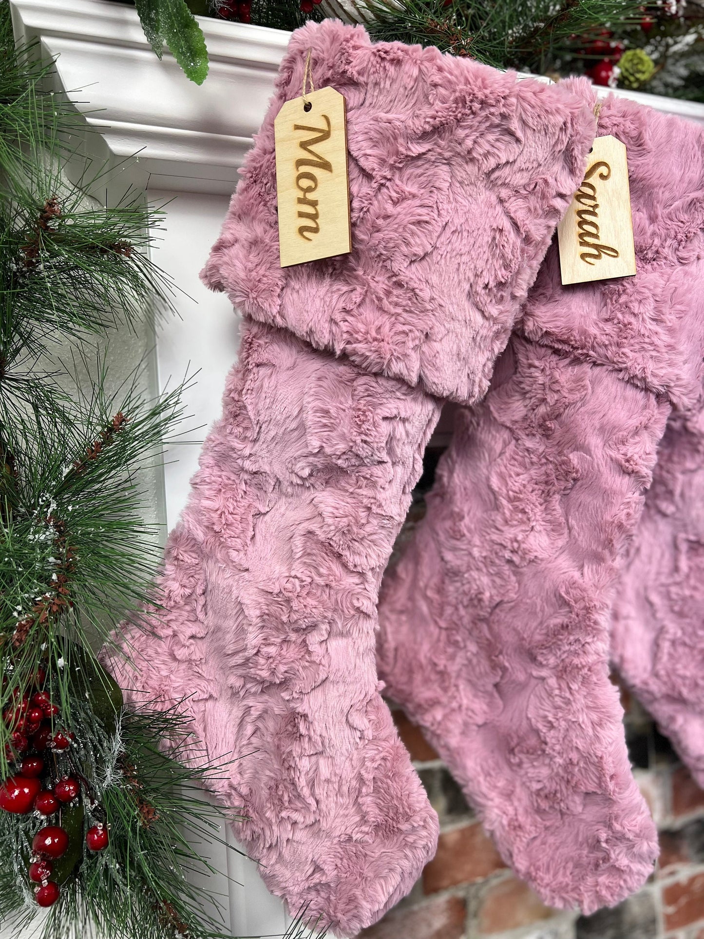 Woodrose Glacier Personalized Christmas Stocking