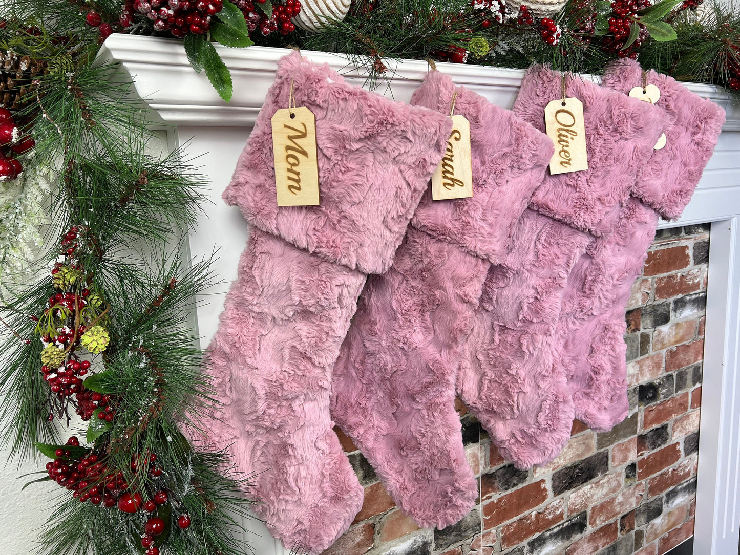 Woodrose Glacier Personalized Christmas Stocking