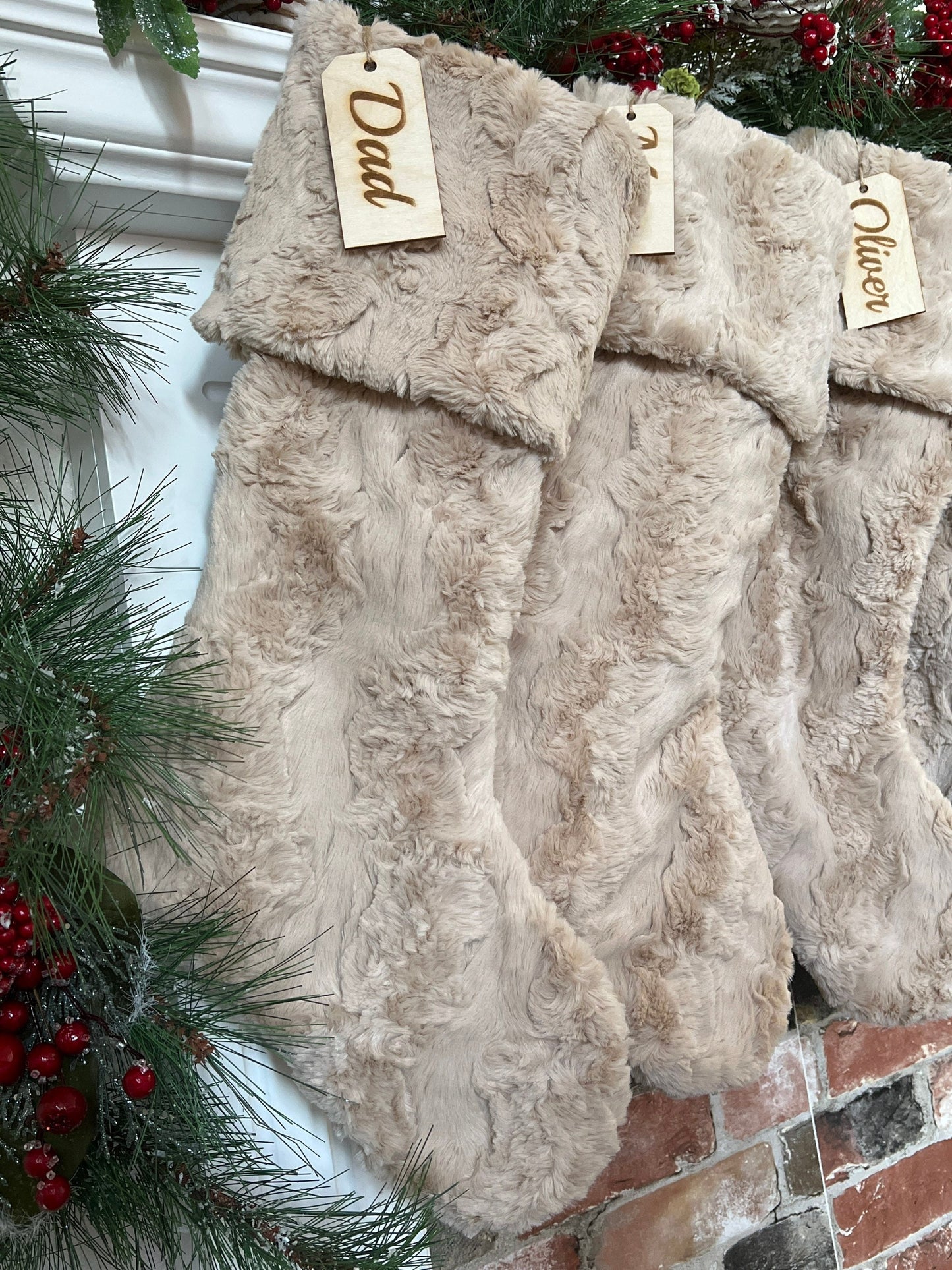 Latte Glacier Personalized Christmas Stocking