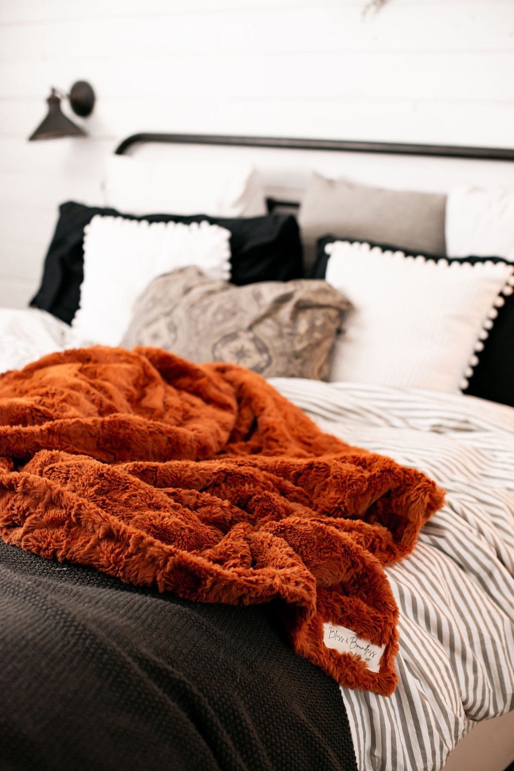 Ginger Glacier Throw Blanket