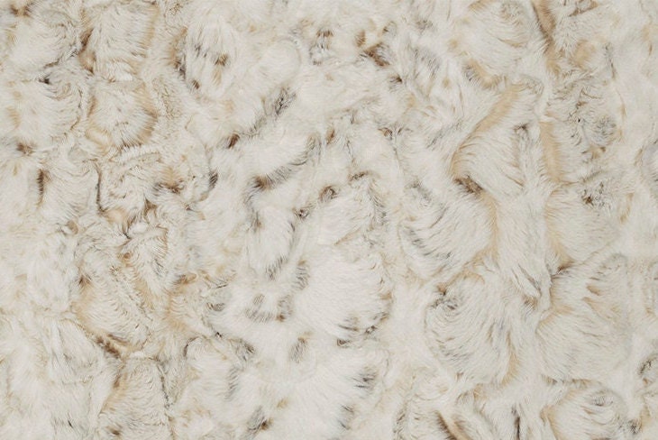 Natural Snow Owl and Latte Glacier Throw Blanket