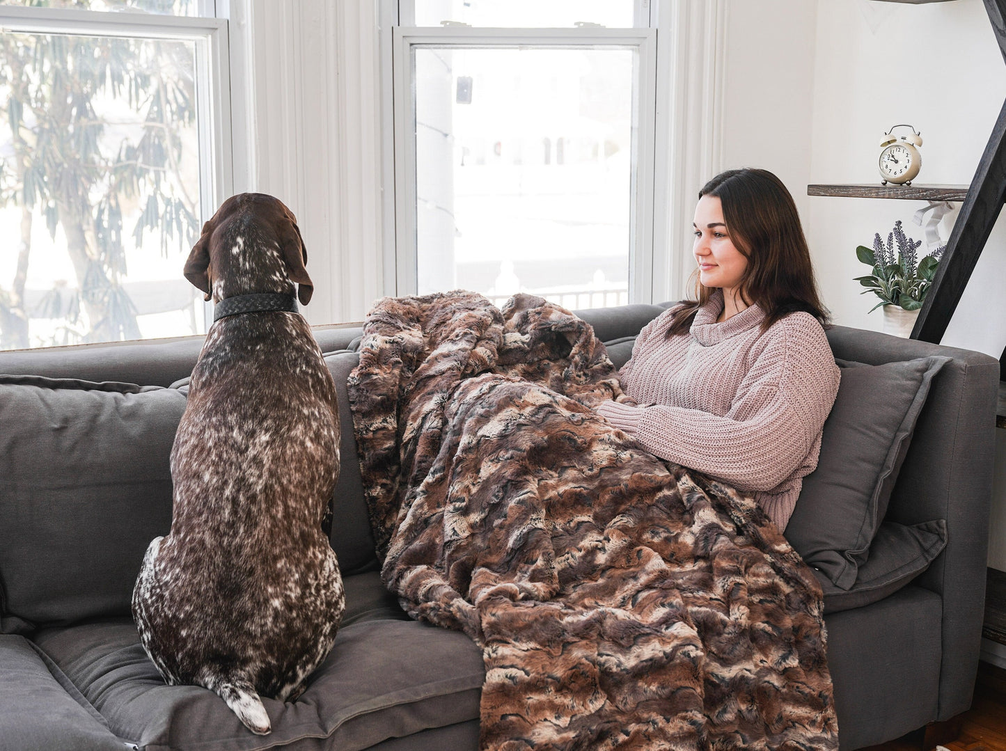 Driftwood Rabbit Adult Throw, Adult Gift, Throw Blanket