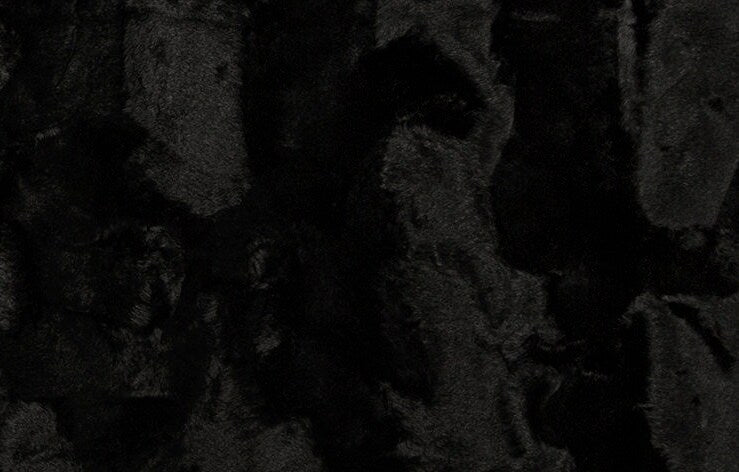 Caviar Black Hide Throw Blanket