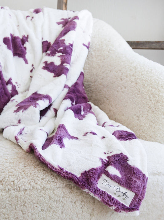 Sugar Plum Calf Throw Blanket