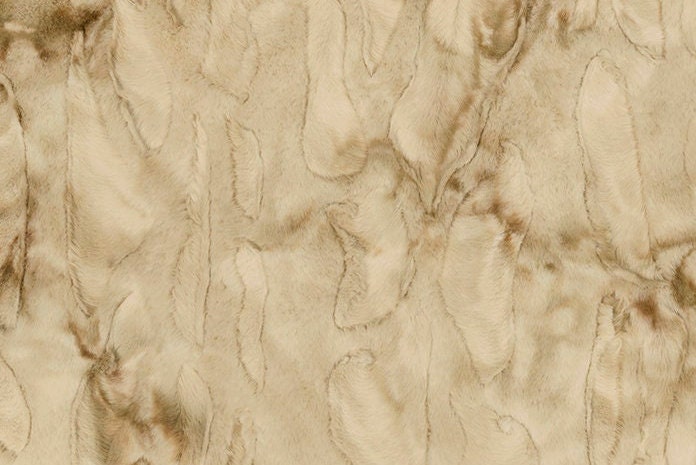 Creme Rabbit Print Throw Blanket