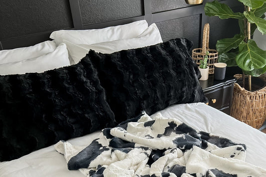 Black Glacier Minky Pillowcase